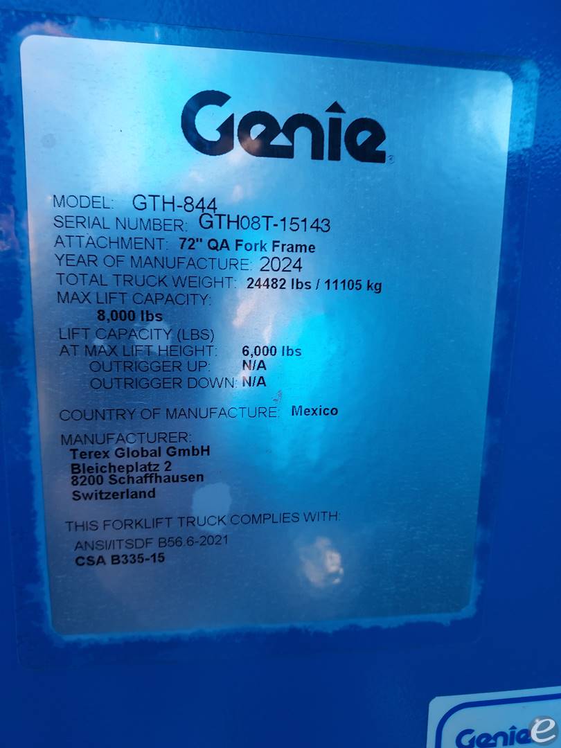 2024 Genie GTH844