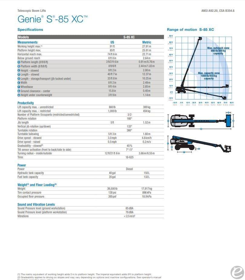 2026 Genie S85XC