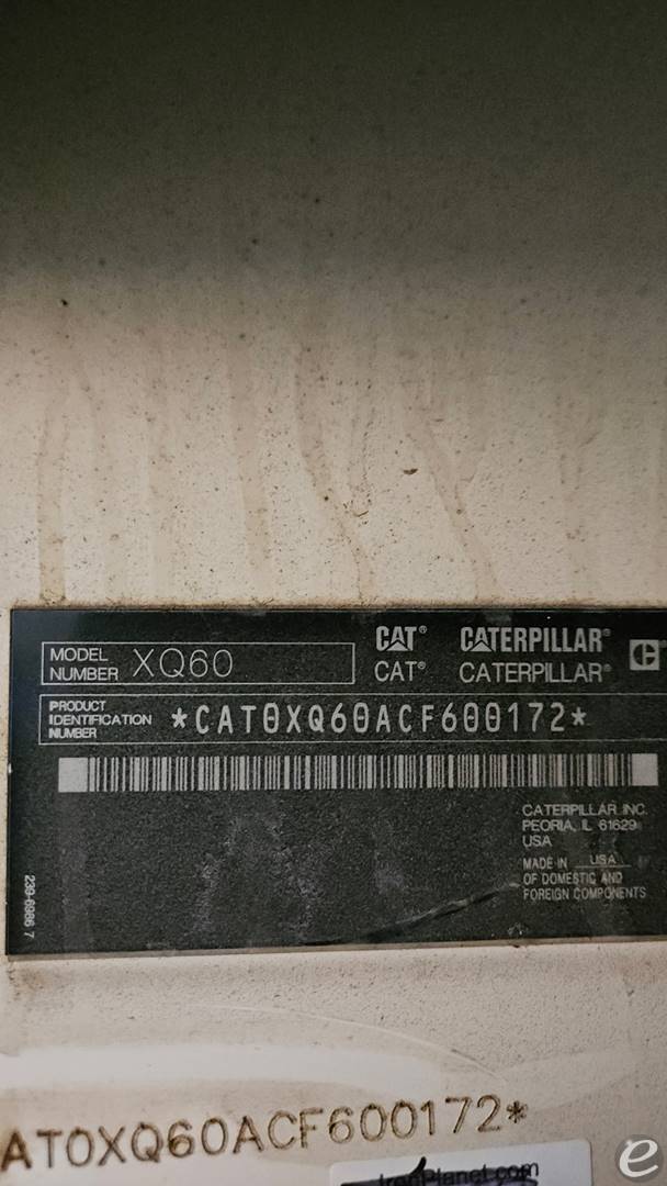 2016 Cat XQ60-C3.4B Generator