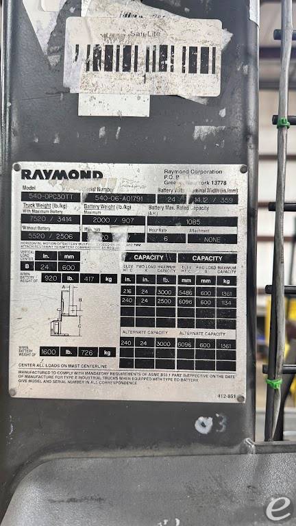 2006 Raymond 540 - OPC30TT