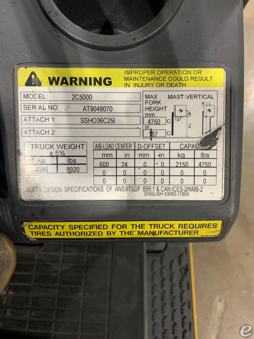 2020 Cat                                       2C5000   LP Gas Forklift - 123Forklift
