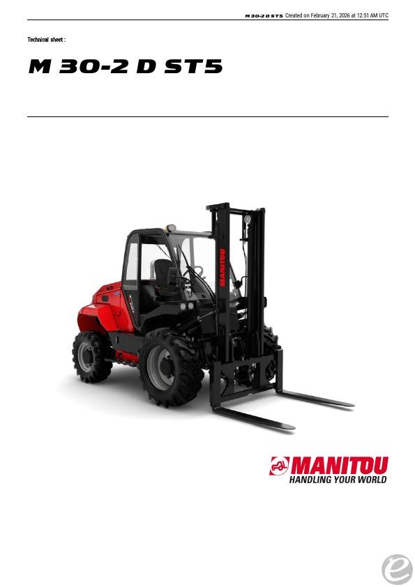 2026 Manitou M30-2 ST5