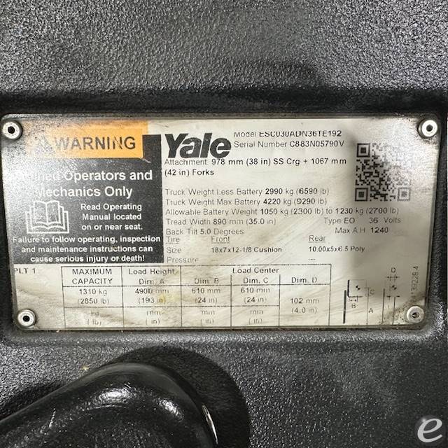 2021 Yale ESC030AD
