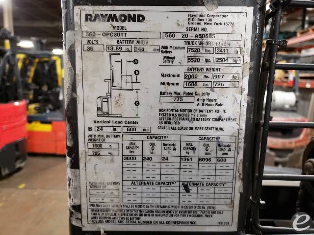2020 Raymond 560-OPC30TT
