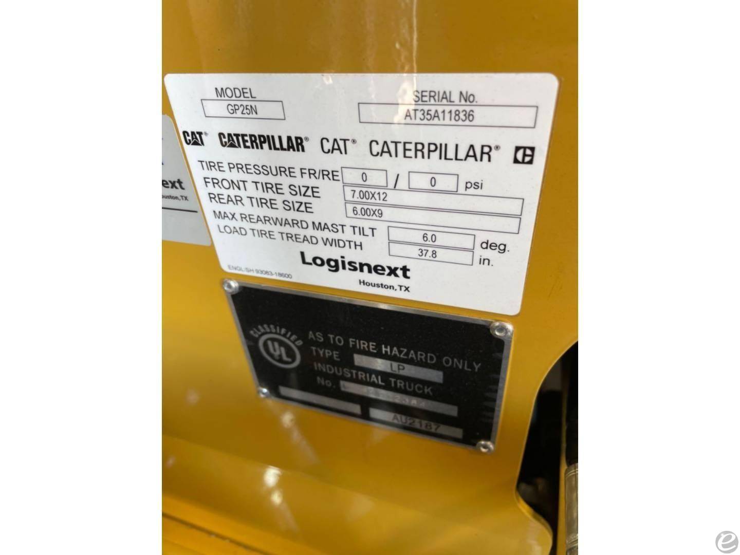 2022 Cat GP25N5