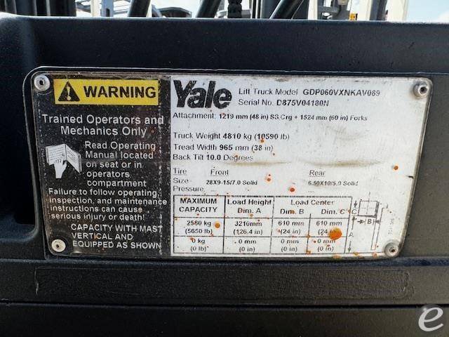 2015 Yale GDP060VX