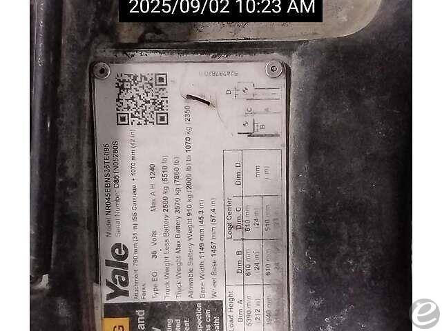 2018 Yale NR045EB