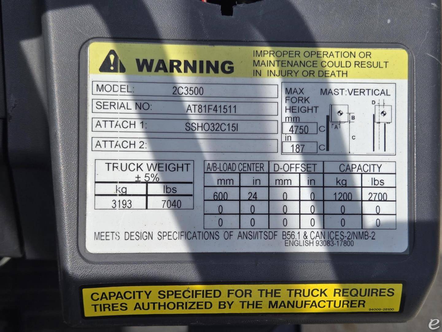 2019 Cat 2C3500