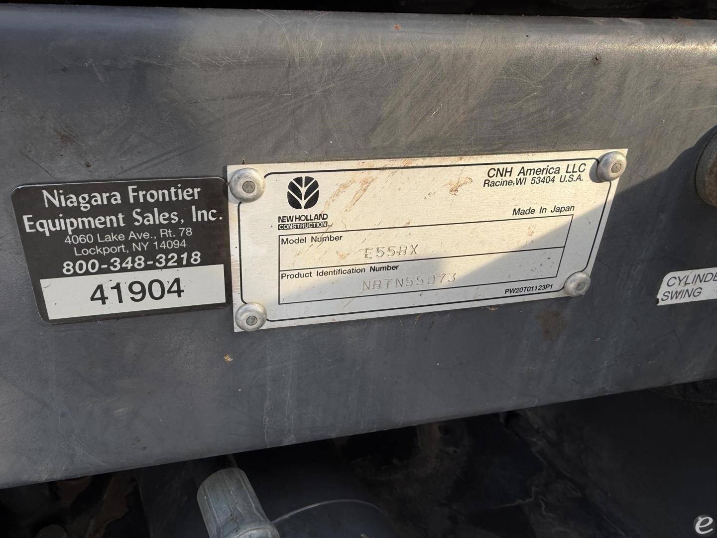 2012 New Holland E55BX