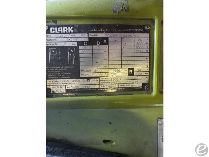 2017 Clark ECX25