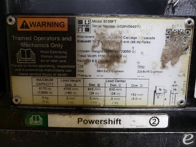 2020 Hyster S155FT