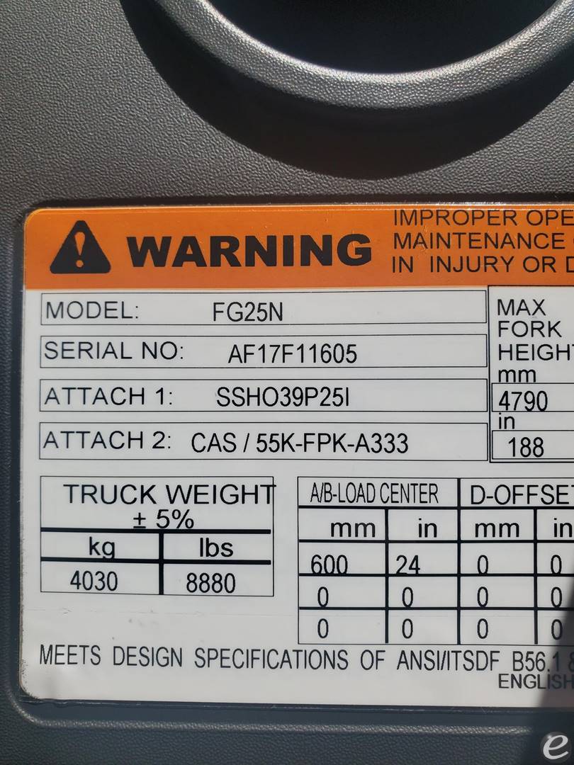 2026 Mitsubishi FG25N7