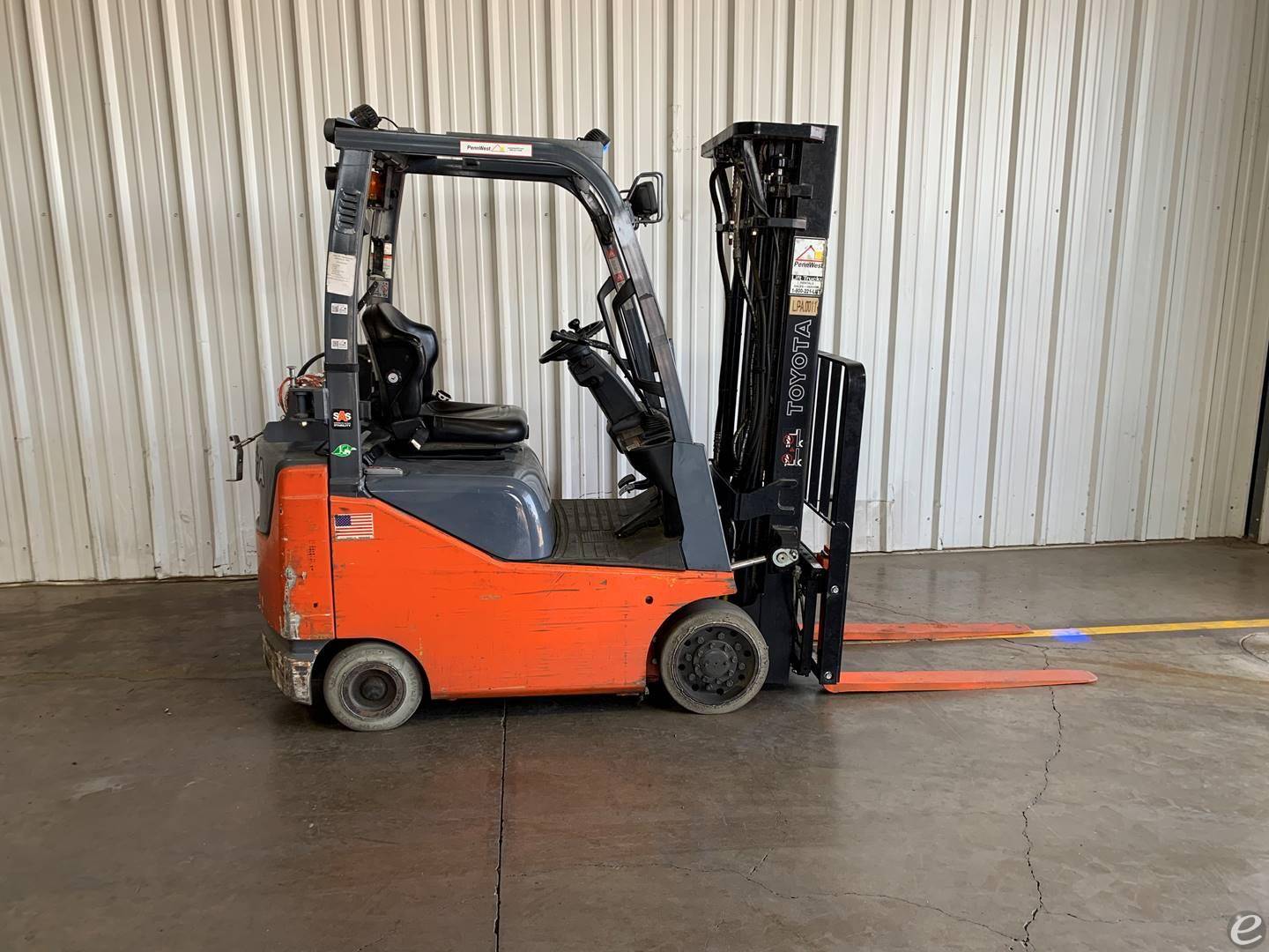 2017 Toyota 8FGCU15 LP Gas Forklift...
