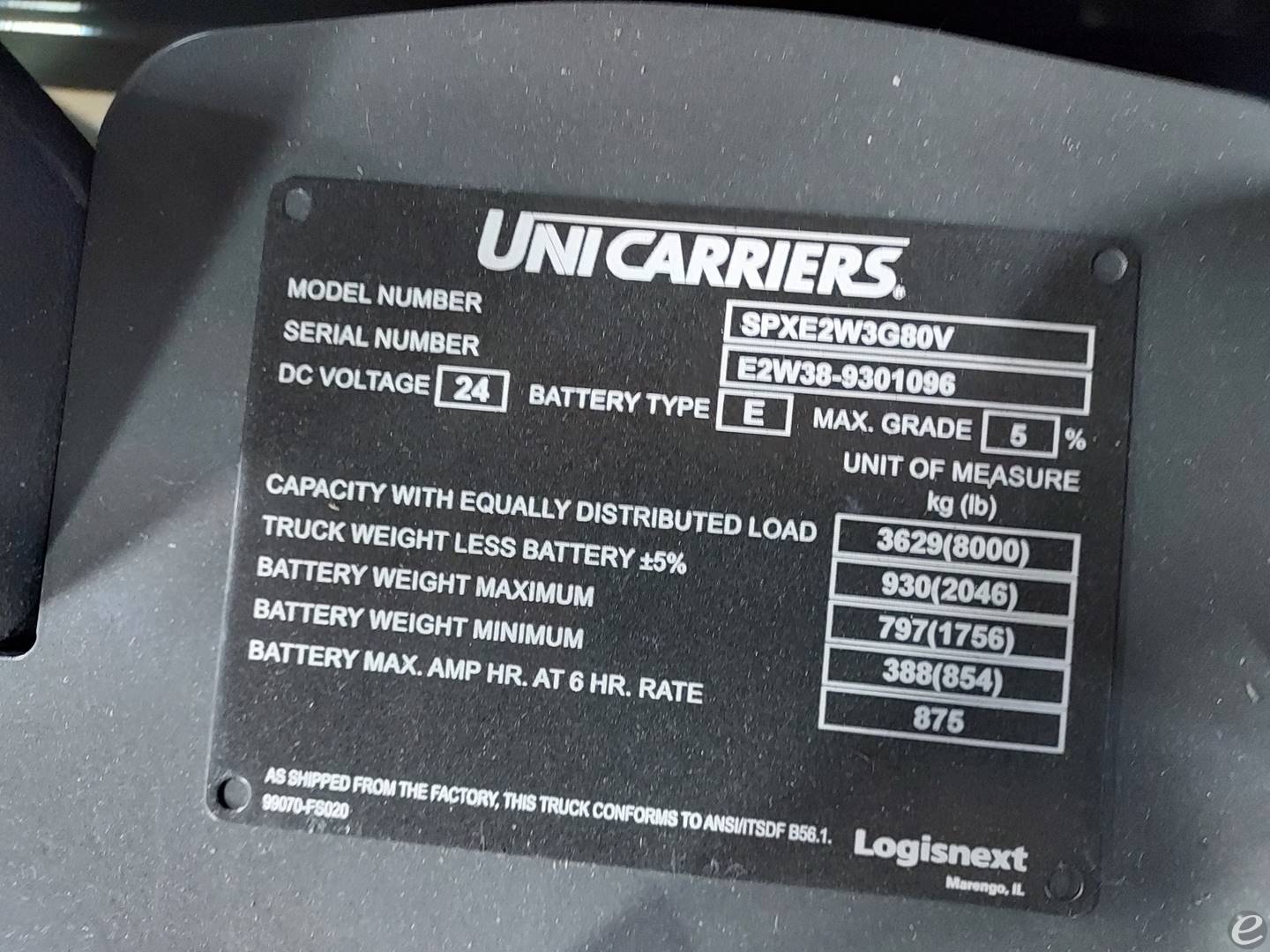 2023 Unicarriers SPXE80