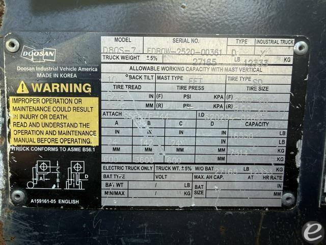 2016 Doosan D80S-7