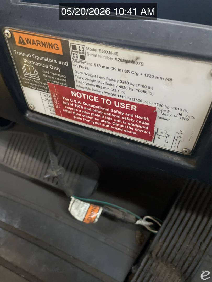 2018 Hyster E50XN