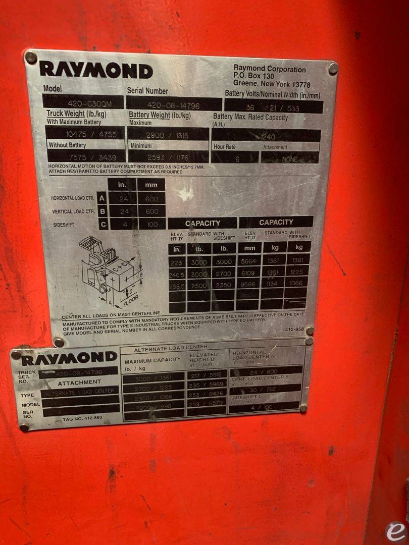 2008 Raymond 420C30QM