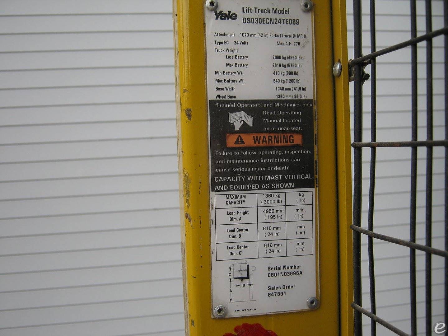 2003 Yale OSO30ECN24TE089