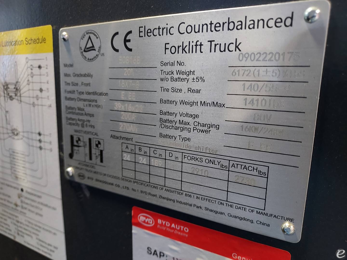 2022 BYD ECB16  Electric Forklift - 123Forklift
