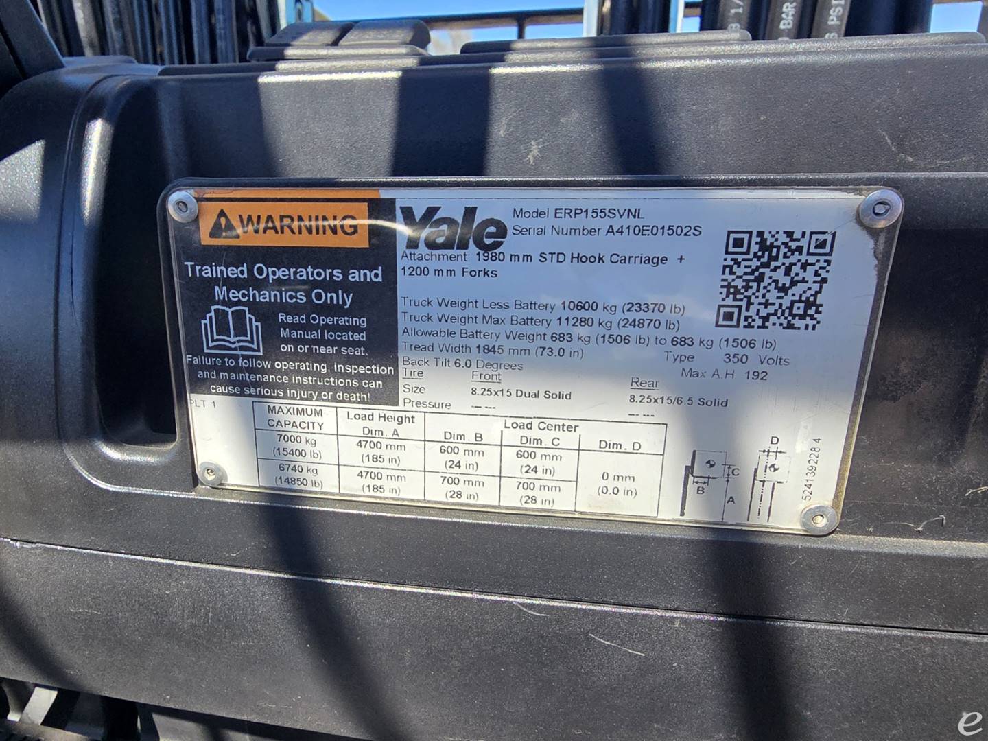 2018 Hyster ERP155VNL