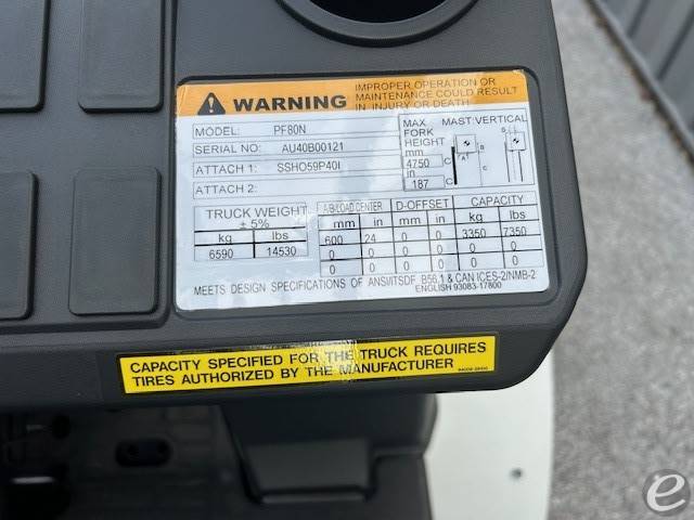 2025 Unicarriers PF80N
