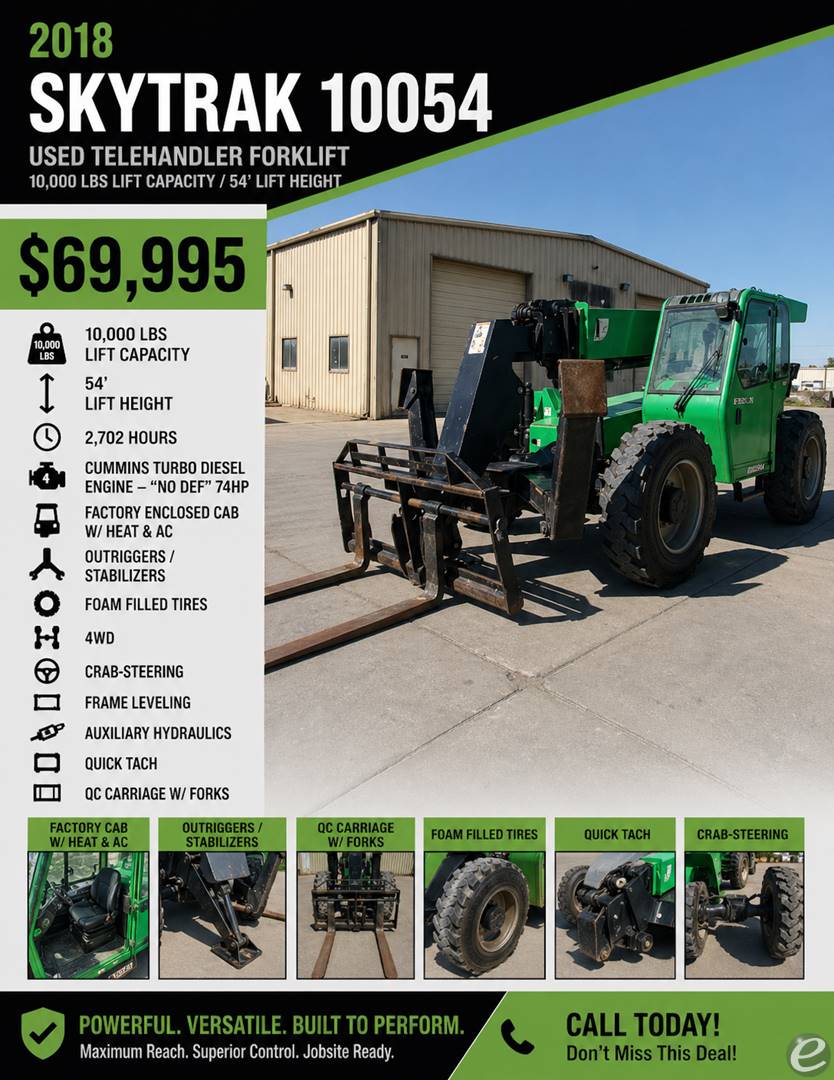 2018 Skytrak 10054