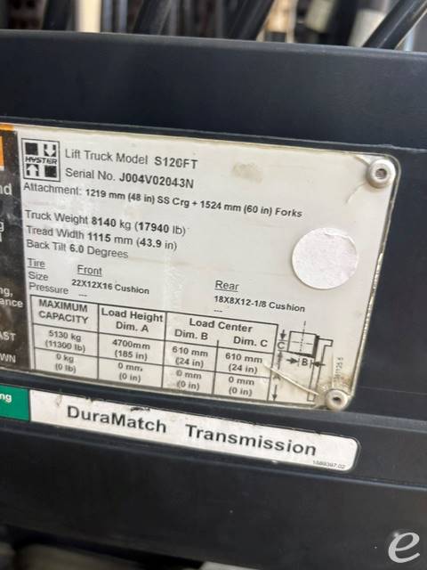 2015 Hyster S120FT
