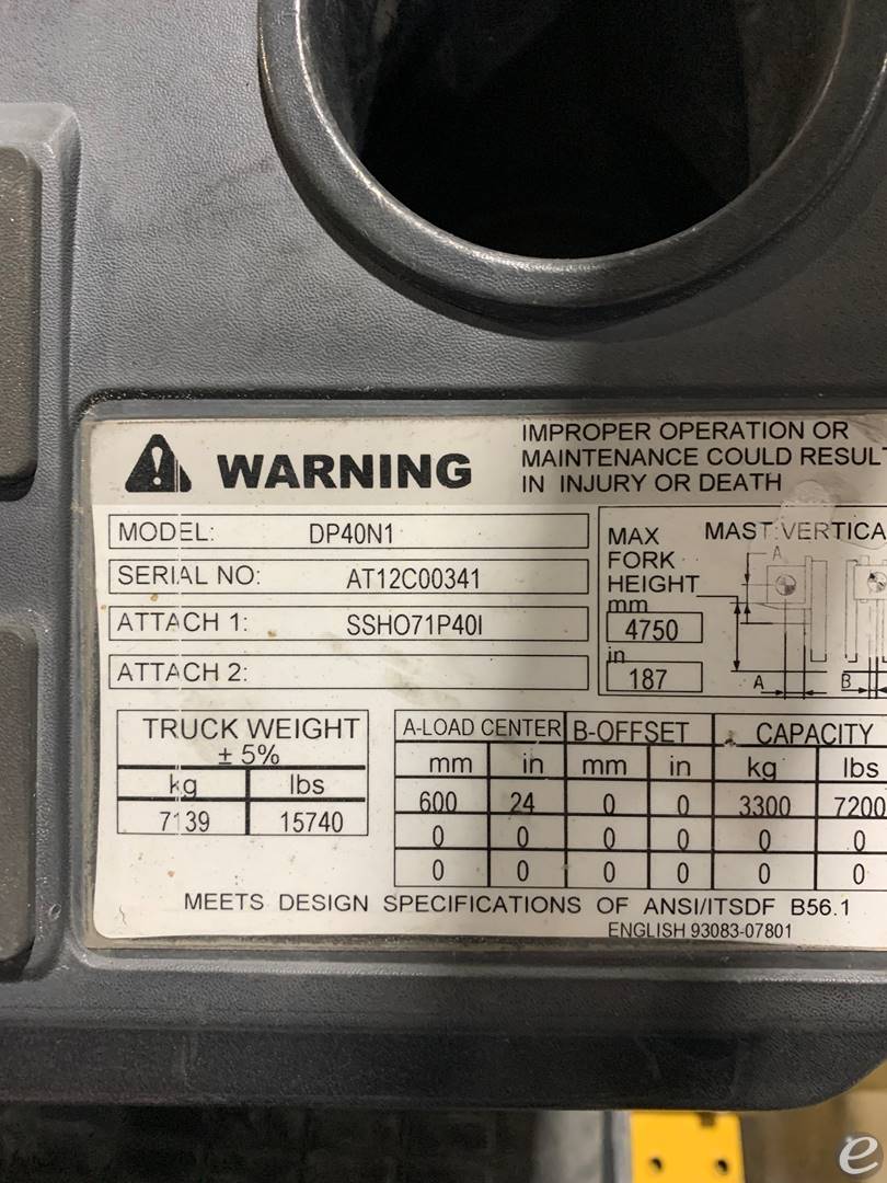 2015 Cat                                       DP40N1 Diesel Forklift - 123Forklift
