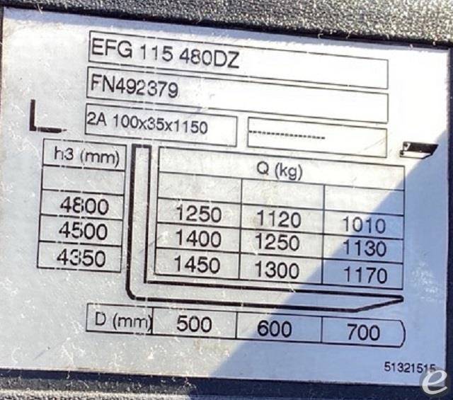 2015 Jungheinrich EFG115-24VS