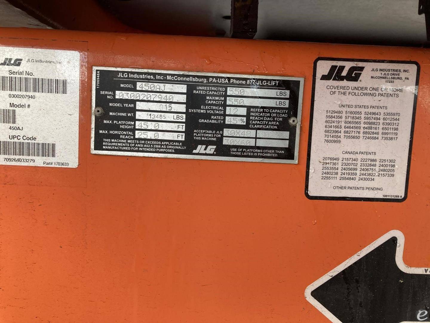 2015 JLG 450AJ
