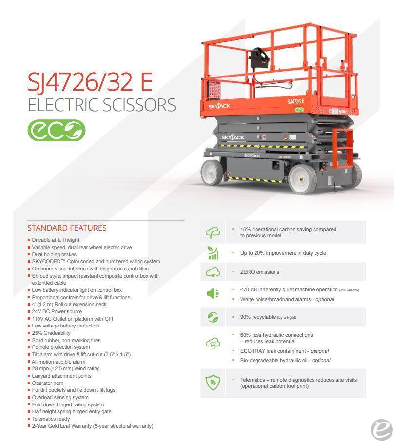 2026 Skyjack SJ4726 E