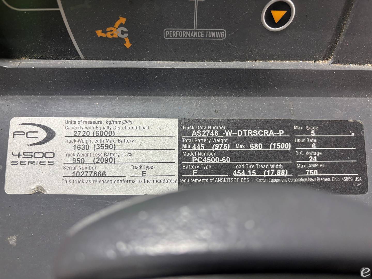 2021 Crown PC4500-60