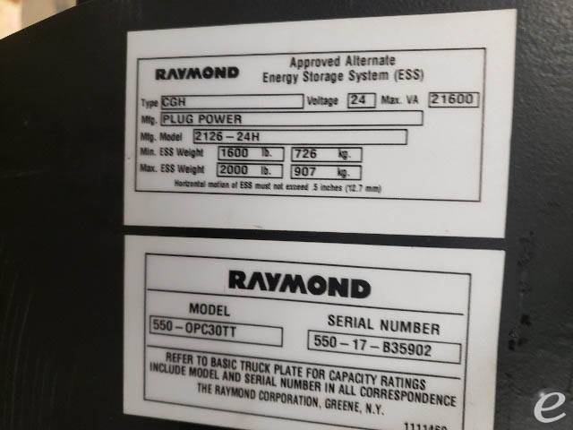 2017 Raymond 550-OPC30TT