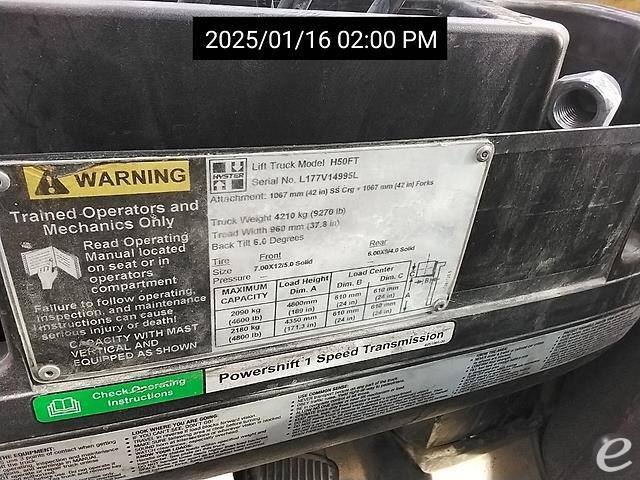 2013 Hyster H50FT LP Gas Forklift - 123Forklift