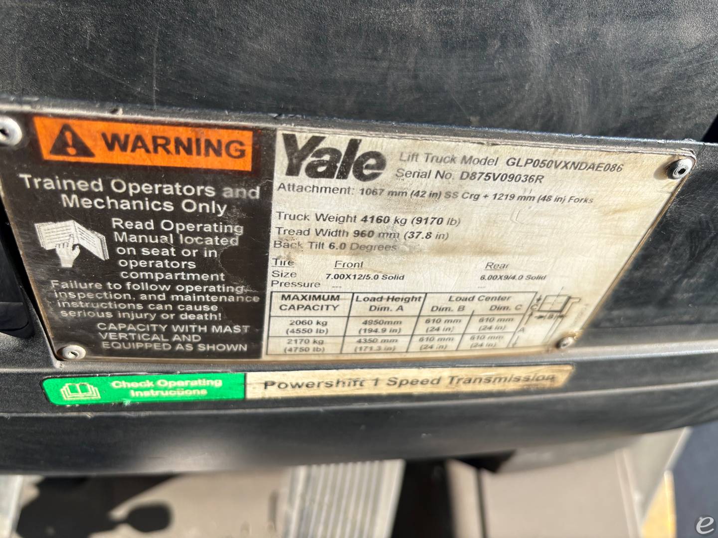 2017 Yale GP050VX