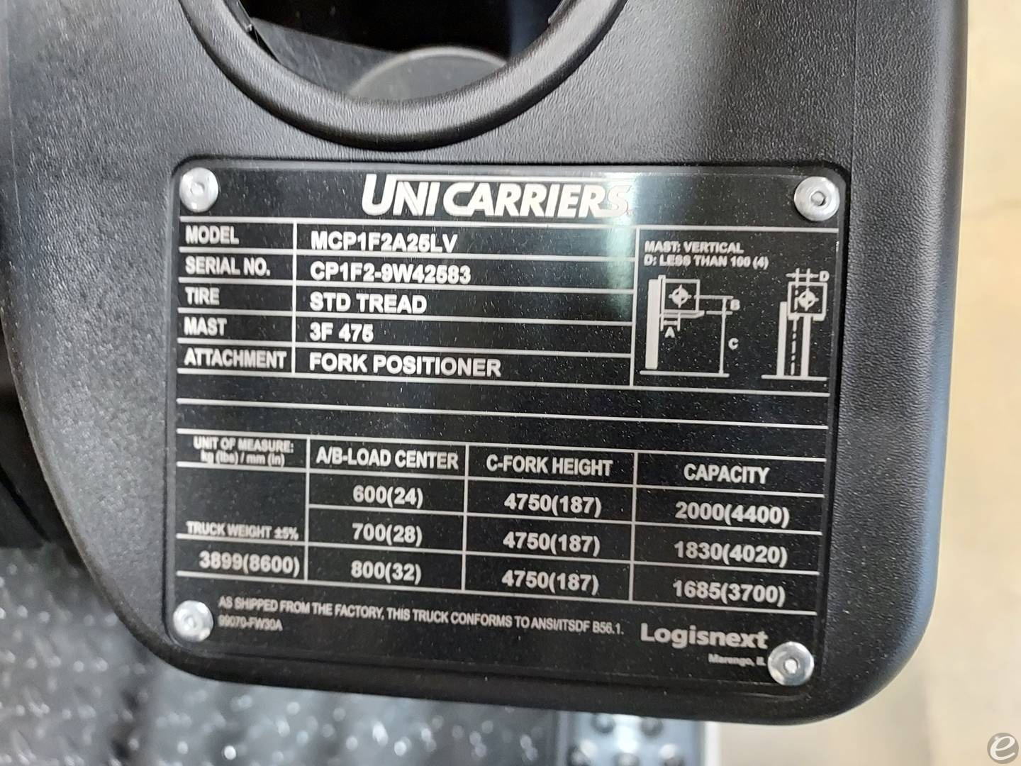 2023 Unicarriers CF50LP