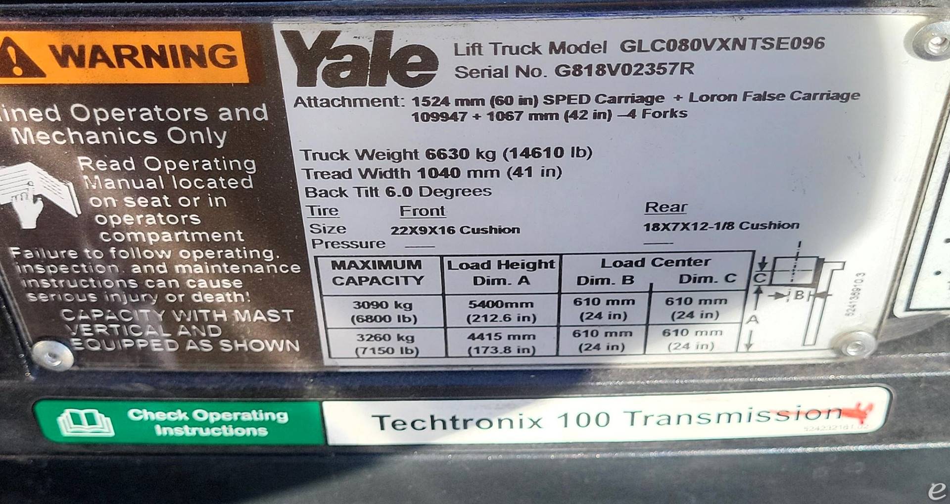2017 Yale GLC080VX