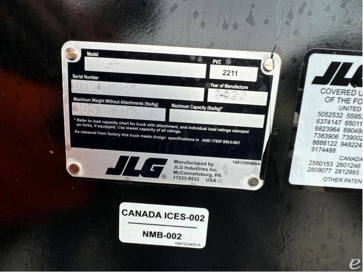 2022 JLG 1255