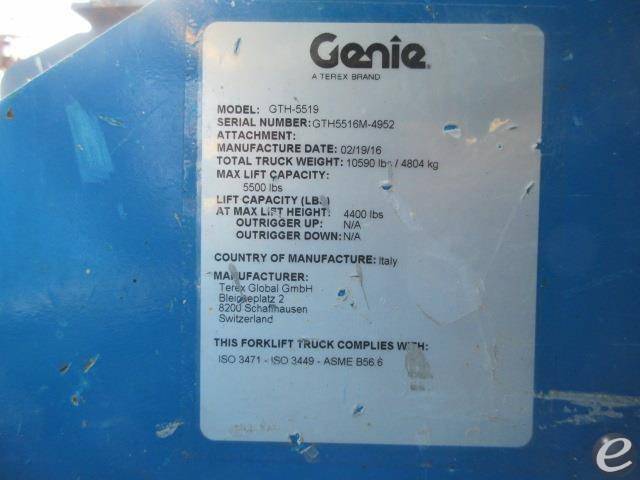 2016 Genie GTH5519