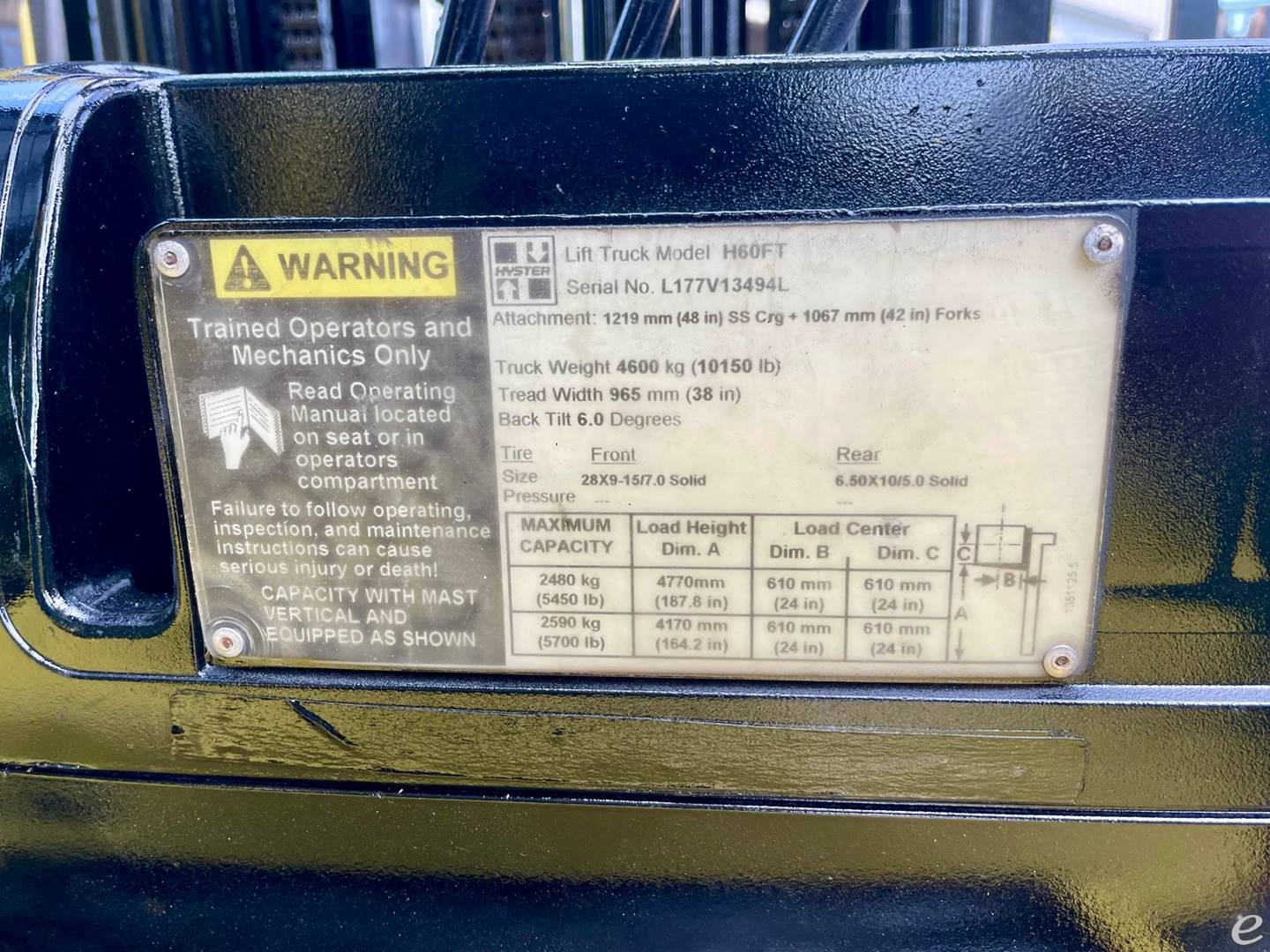 2013 Hyster H60FT LP Gas Forklift - 123Forklift