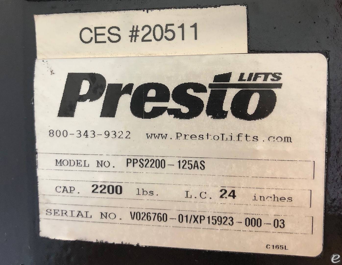 Presto PPS2200-125AS