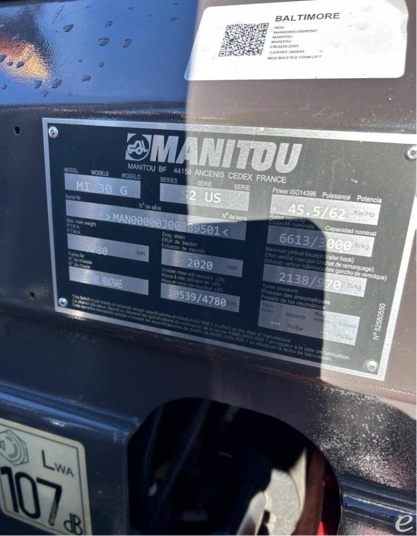 2023 Manitou MI30G