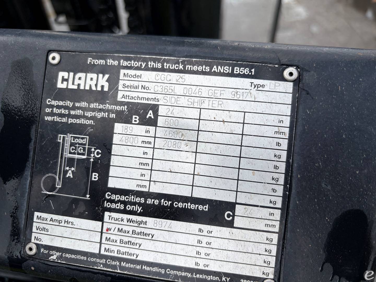 2005 Clark CGC25