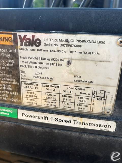 2016 Yale GLP050VX