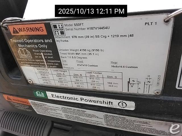 2020 Hyster S50FT