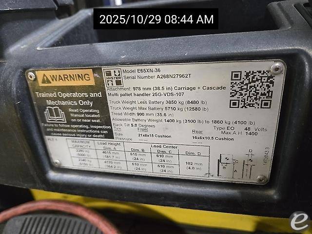 2019 Hyster E65XN