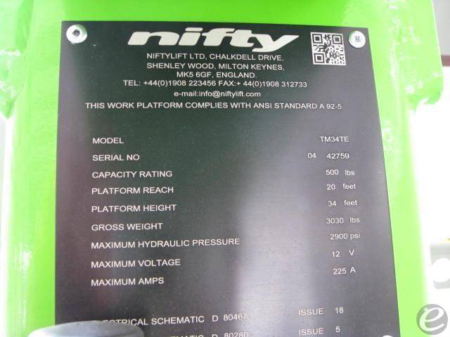2024 NiftyLift TM34T