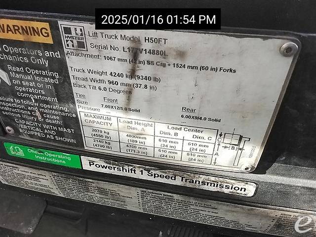 2013 Hyster H50FT LP Gas Forklift - 123Forklift