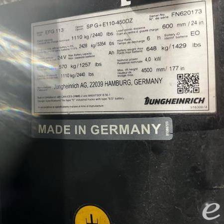2020 Jungheinrich EFG 113