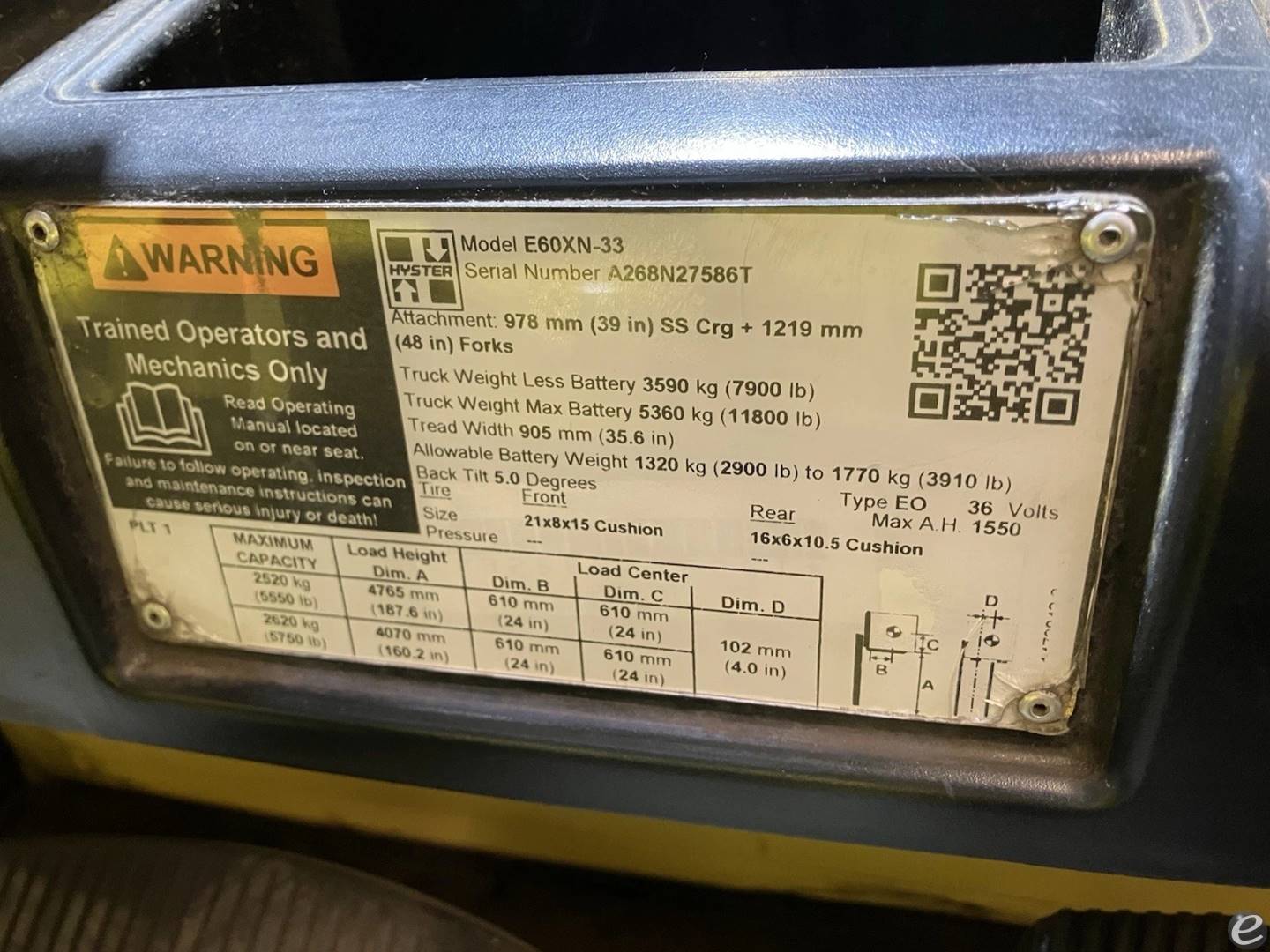 2019 Hyster E60XN-33